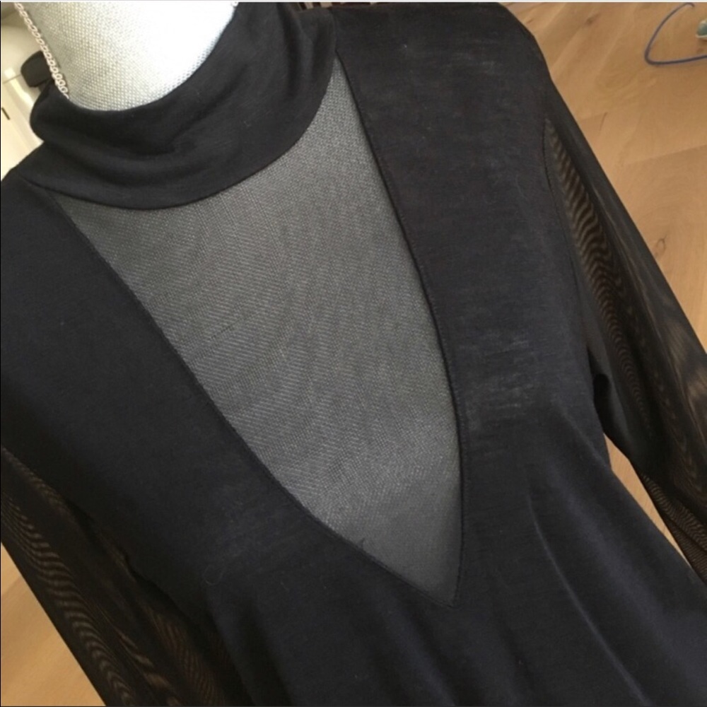 LF black mesh  top - Picture 5 of 5